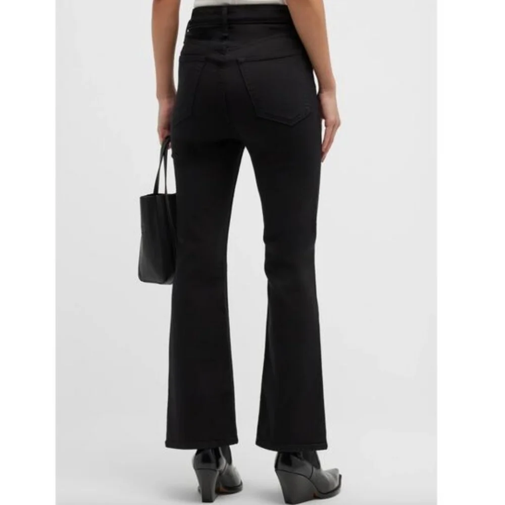 Rag & Bone Casey High-Rise Flared Ankle Jeans In Black Size 29 NWT'S - Picture 2 of 11